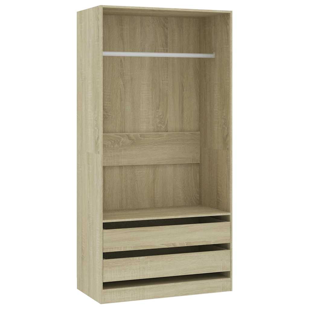 vidaXL Šatní skříň dub sonoma 100 x 50 x 200 cm kompozitní dřevo