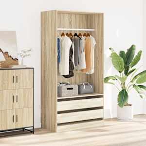 vidaXL garderoob Sonoma tamm 100 x 50 x 200 cm tehispuit