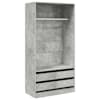 vidaXL garderoob betoonhall 100 x 50 x 200 cm tehispuit