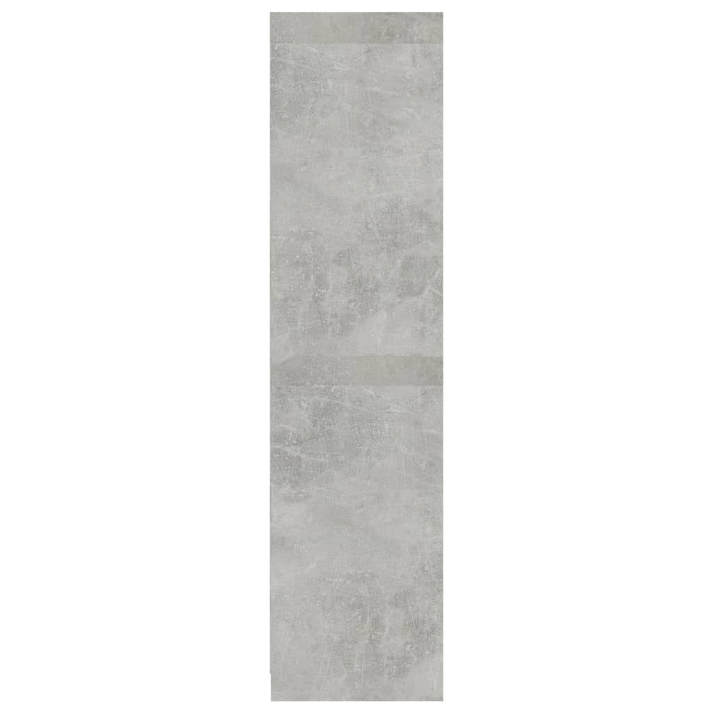 skapis, betona pelēks, 100x50x200 cm, skaidu plāksne | Stepinfit.lv
