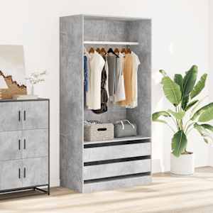 vidaXL garderoob betoonhall 100 x 50 x 200 cm tehispuit