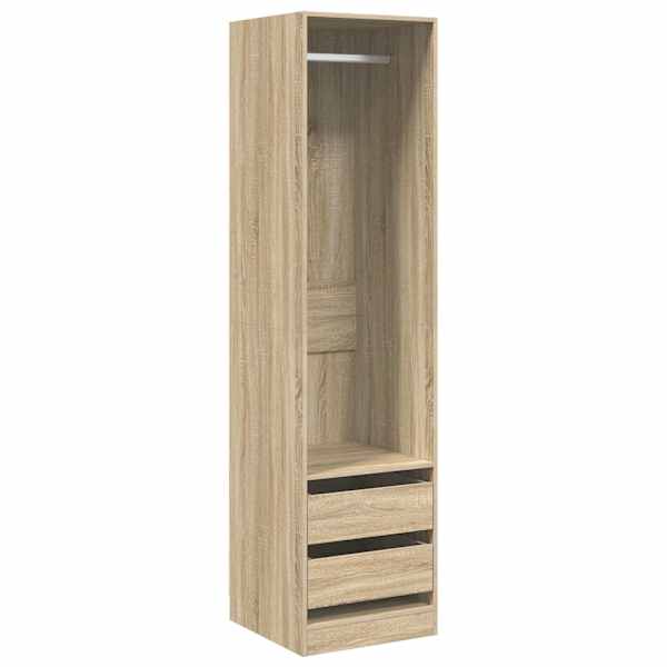 vidaXL garderoob sahtlitega Sonoma tamm 50x50x200 cm tehispuit