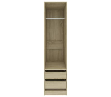 Vidaxl Wardrobe With Drawers Sonoma Oak 50x50x200 Cm Chipboard
