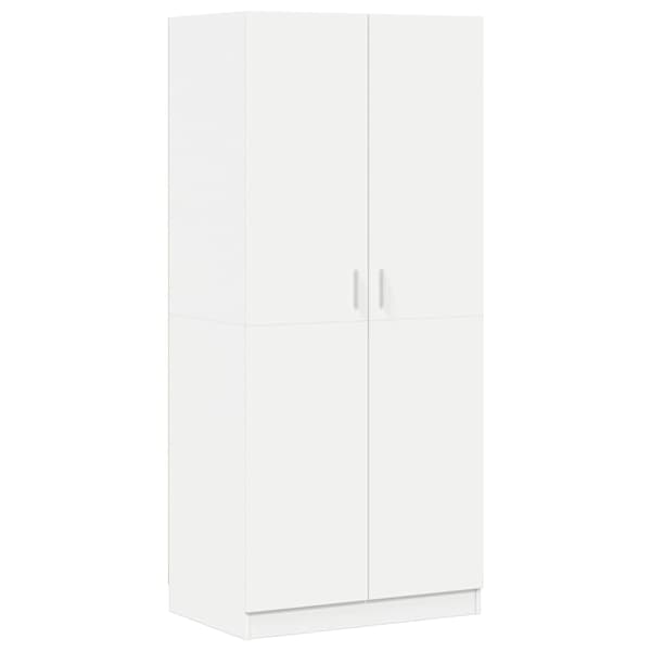 vidaXL garderoob valge 80 x 52 x 180 cm tehispuit