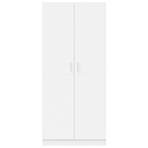 Šatní skříň bílá 80 x 52 x 180 cm kompozitní dřevo - obrázek 4
