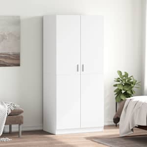 vidaXL garderoob valge 80 x 52 x 180 cm tehispuit