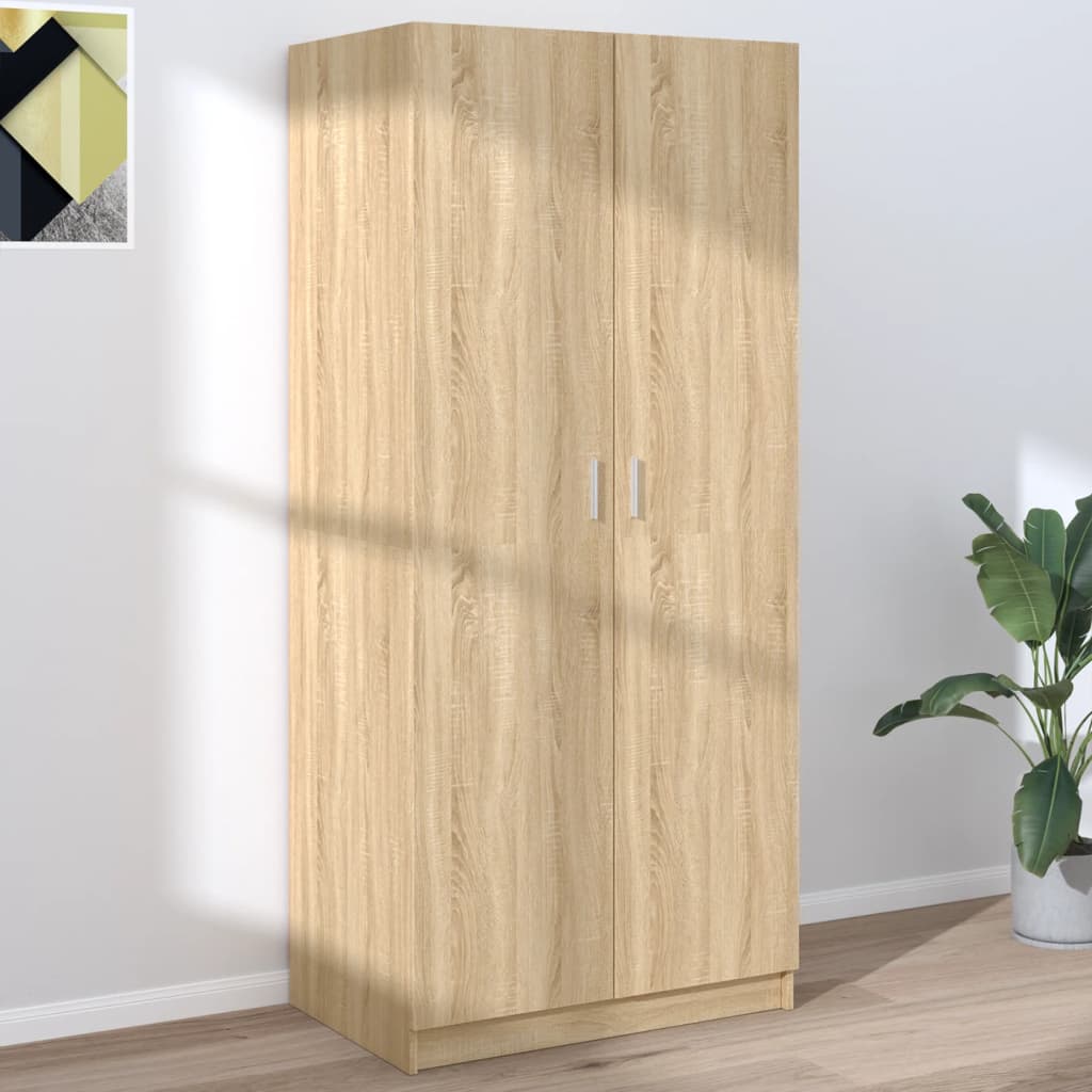 Kleiderschrank Sonoma-Eiche 80x52x180 cm Holzwerkstoff-1