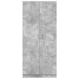 Šatní skříň betonově šedá 80 x 52 x 180 cm kompozitní dřevo - obrázek 5