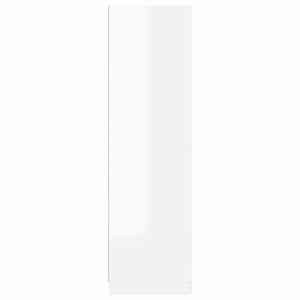 Šatní skříň bílá s vysokým leskem 80x52x180 cm kompozitní dřevo - obrázek 7