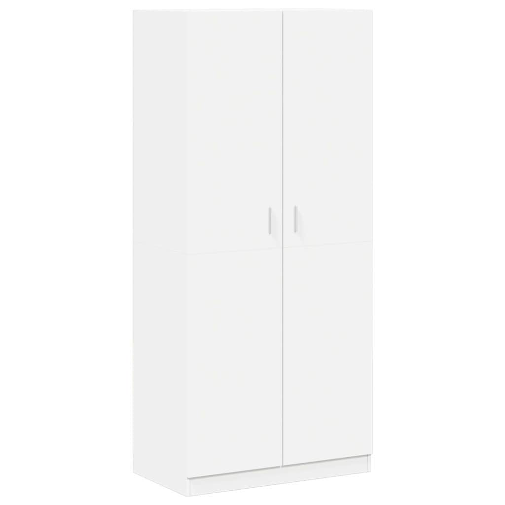 E-shop vidaXL Šatník, biely 90x52x200 cm, kompozitné drevo
