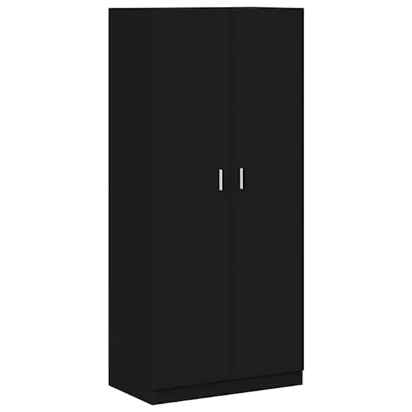 vidaXL garderoob must 90 x 52 x 200 cm tehispuit