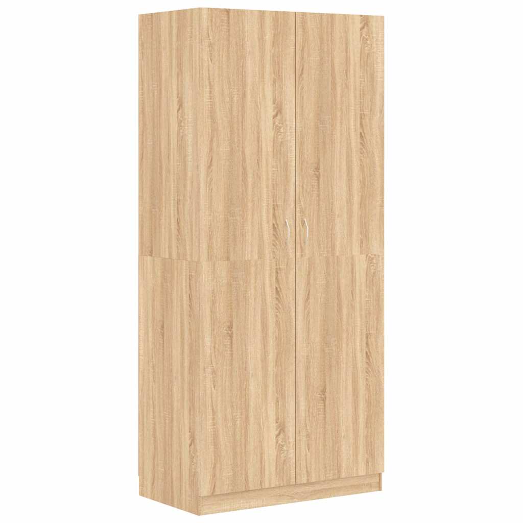 vidaXL Šatní skříň dub sonoma 90 x 52 x 200 cm kompozitní dřevo