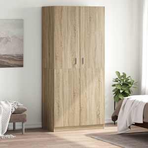 vidaXL garderoob Sonoma tamm 90 x 52 x 200 cm tehispuit