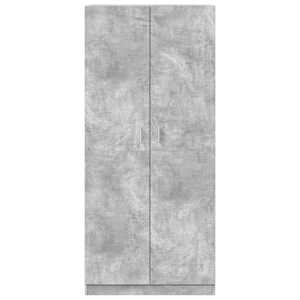 Šatní skříň betonově šedá 90 x 52 x 200 cm kompozitní dřevo - obrázek 5