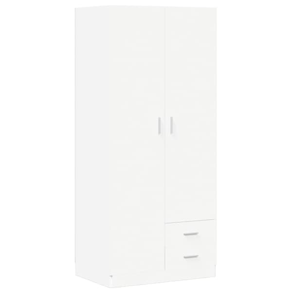 vidaXL garderoob valge 80 x 52 x 180 cm tehispuit