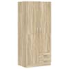 vidaXL garderoob Sonoma tamm 80 x 52 x 180 cm tehispuit