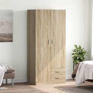Šatní skříň dub sonoma 80 x 52 x 180 cm kompozitní dřevo - obrázek 1