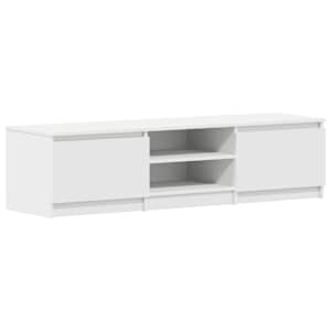TV stolek bílý 140 x 40 x 35,5 cm kompozitní dřevo - obrázek 2