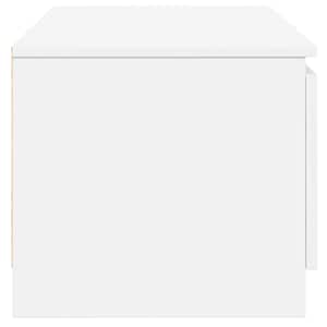 TV stolek bílý 140 x 40 x 35,5 cm kompozitní dřevo - obrázek 7