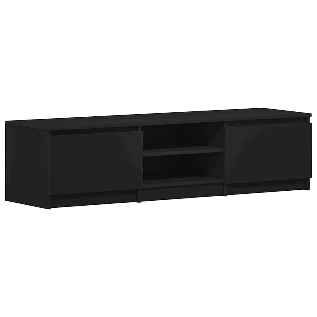 

vidaXL TV Cabinet Black 55.1"x15.7"x14" Engineered Wood