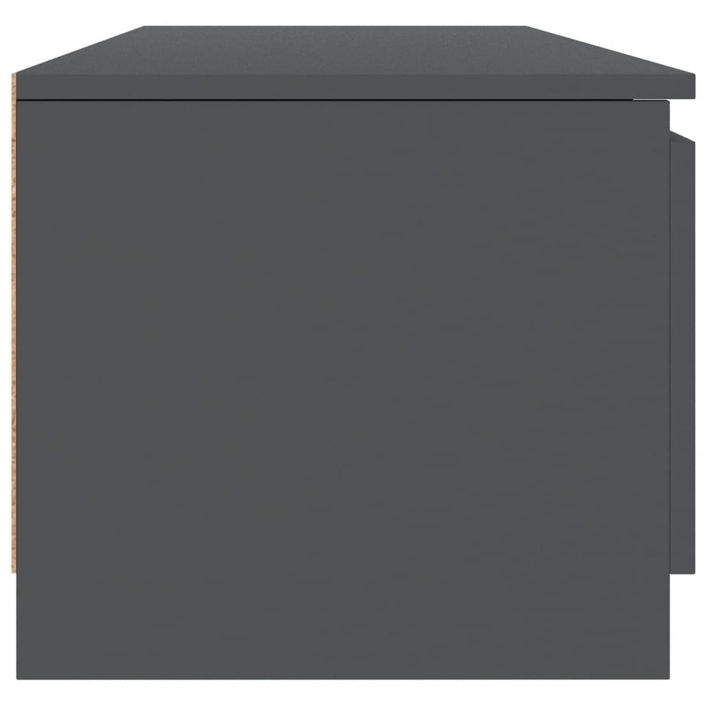 TV-Schrank Grau 140×40×35,5 cm Spanplatte