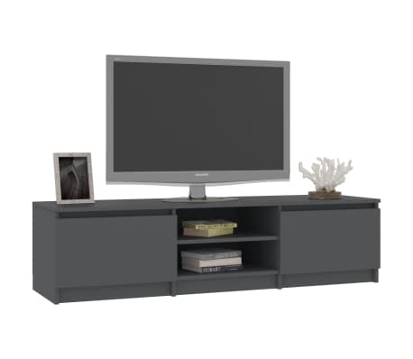 vidaXL TV Cabinet Grey 140x40x35.5 cm Engineered Wood