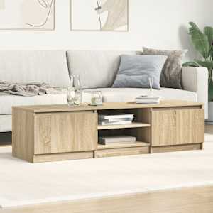 TV stolek dub sonoma 140 x 40 x 35,5 cm kompozitní dřevo - obrázek 3