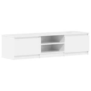 TV stolek bílý s vysokým leskem 140x40x35,5 cm kompozitní dřevo - obrázek 2