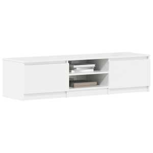 TV stolek bílý s vysokým leskem 140x40x35,5 cm kompozitní dřevo - obrázek 4