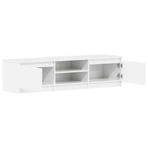 TV stolek bílý s vysokým leskem 140x40x35,5 cm kompozitní dřevo - obrázek 5