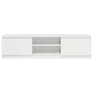 TV stolek bílý s vysokým leskem 140x40x35,5 cm kompozitní dřevo - obrázek 6