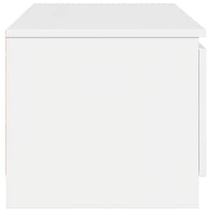 TV stolek bílý s vysokým leskem 140x40x35,5 cm kompozitní dřevo - obrázek 7