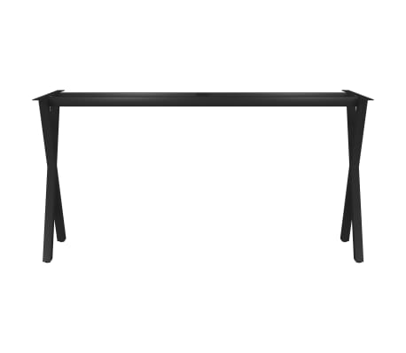 vidaXL Estructura de mesa de comedor en forma de X 140x60x72 cm