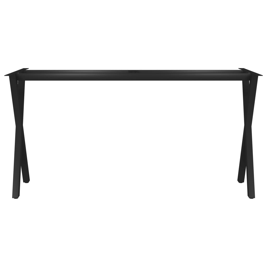 vidaXL Pernas para mesa de jantar estrutura em X 160x70x72 cm