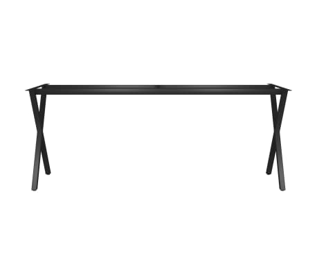 vidaXL Pernas para mesa de jantar estrutura em X 180x80x72 cm