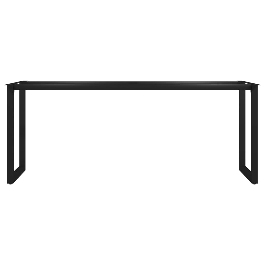 vidaXL Pernas para mesa de jantar estrutura em O 200x80x72 cm