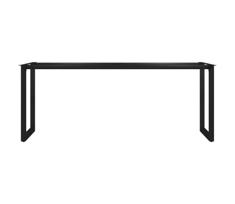 vidaXL Pernas para mesa de jantar estrutura em O 200x80x72 cm