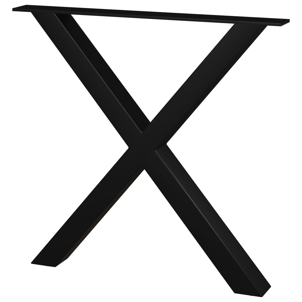 vidaXL Dining Table Legs 2 pcs X-Frame 80x72 cm