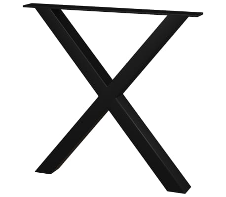 vidaXL virtuves galda kājas, 2 gab., X forma, 80x72 cm