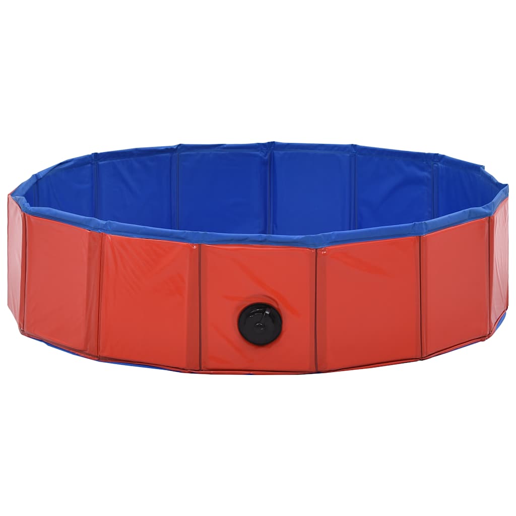 Piscina Per Cani Pieghevole Rossa 80x20 Cm In PVC VidaXL 15 width=274
