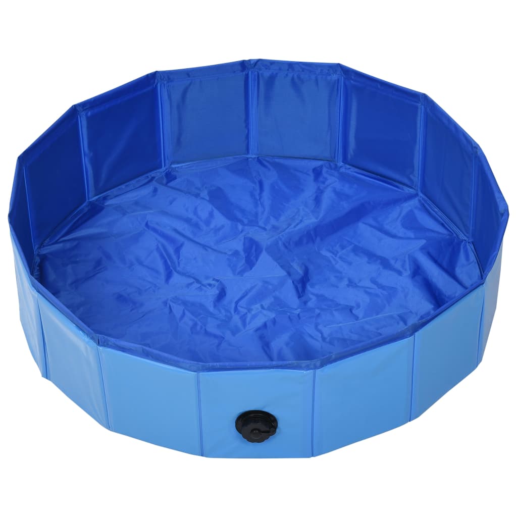 vidaXL Hondenzwembad inklapbaar 80x20 cm PVC blauw afbeelding