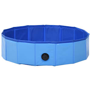 Skládací bazén pro psy modrý 80 x 20 cm PVC - obrázek 4