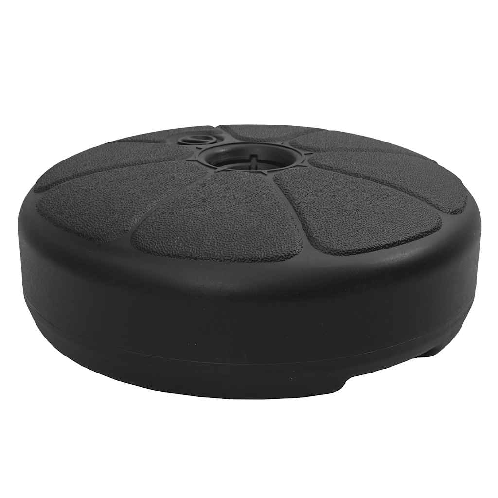 vidaXL Stojan na slunečník plněný vodou/pískem 15 l černý