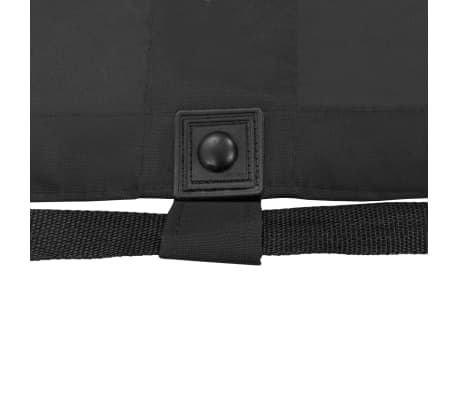 vidaXL Chaise longue pliable Noir Acier vidaXL Chaise longue pliable Noir Acier