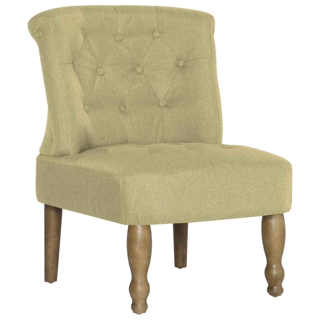 

vidaXL French Chair Green Fabric