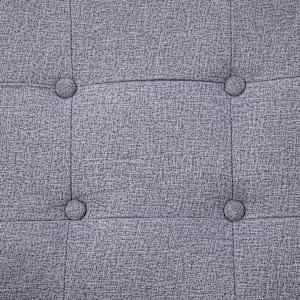 2místná pohovka s područkami světle šedá ocel a textil - obrázek 7