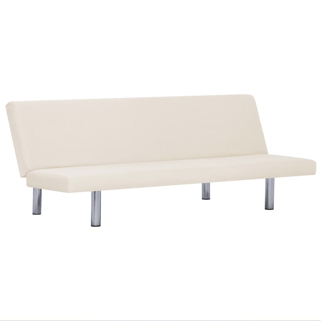 

vidaXL Sofa Bed Cream Fabric