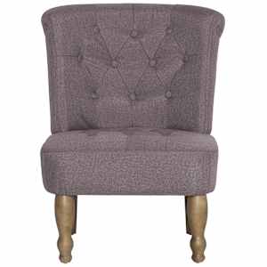 vidaXL Ranskalainen tuoli harmaanruskea kangas