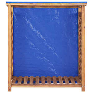 Přístřešek na dříví 105 x 38 x 115 cm masivní akáciové dřevo - obrázek 2