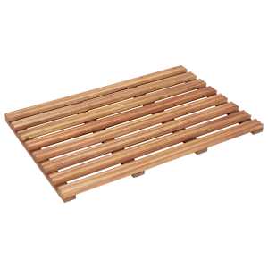 Koupelnové předložky 2 ks masivní akáciové dřevo 56 x 37 cm - obrázek 2